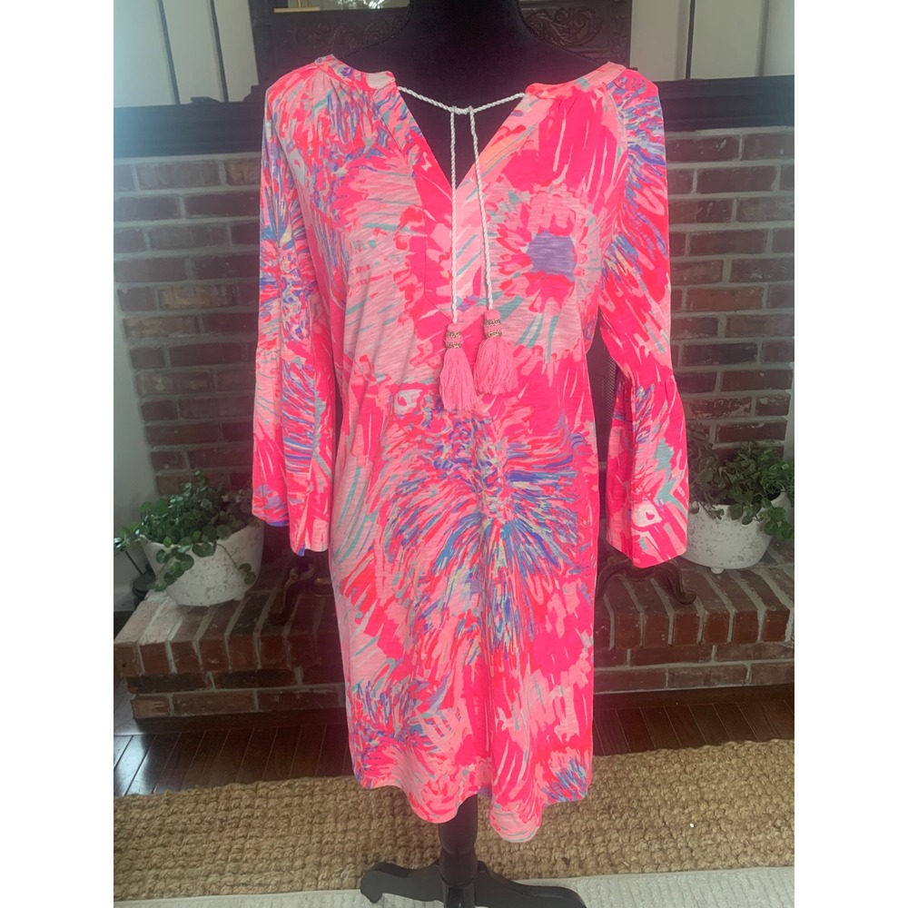 Lilly Pulitzer Del Lago Tunic Dress Never Been Betta Resort Women's S Pink $118